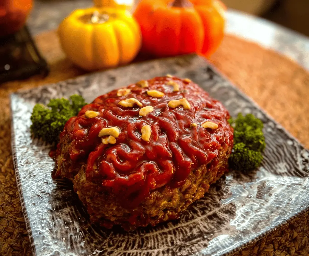 Creepy-Cute Halloween Meatloaf: Fun & Flavorful Party Food